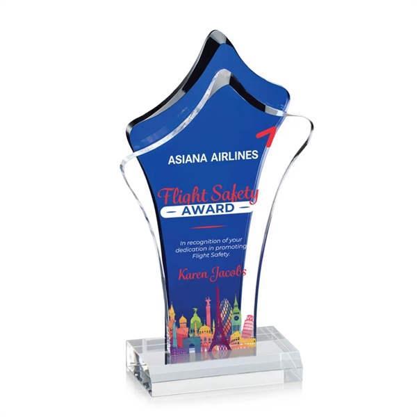 The organic shape of the Tonga VividPrint™ Award is given a... from ASI 84592 St Regis Group / St Regis