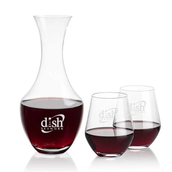 The 50oz Oldham Carafe is combined with your choice of 
2... from ASI 84592 St Regis Group
