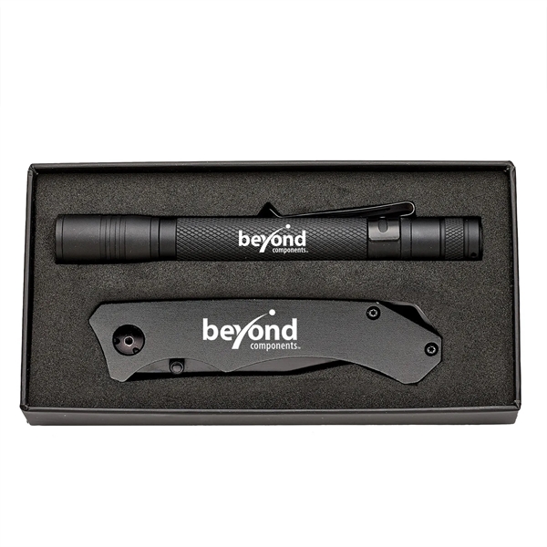 A combination set with an all black penlight and matching black... from ASI 46170 Compass Industries Inc