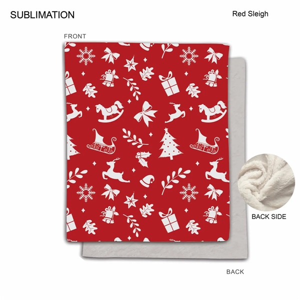 Stock Design Festive, Holiday Plush and Cozy Mink flannel Fleece blanket,... from ASI 53509 FIEL-Fairdeal Import & Export / FIEL