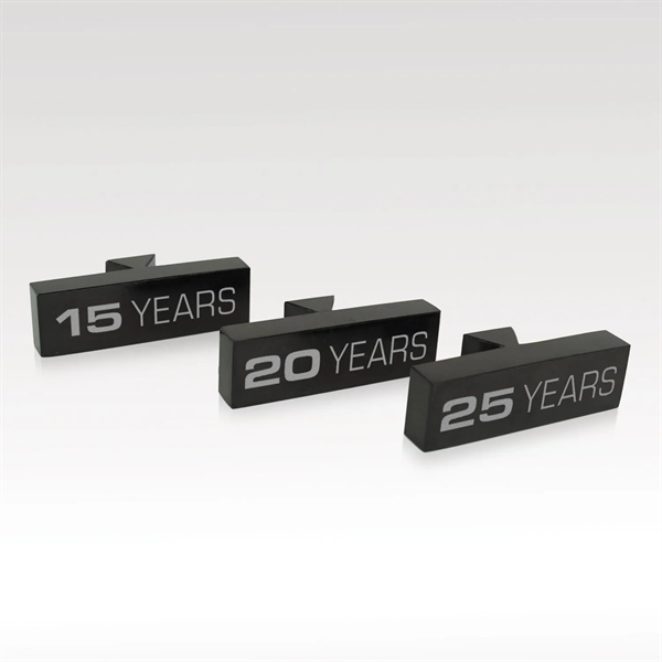 Polished black marble tag that can slide through a designated slot... from ASI 93986 Visions/Awardcraft