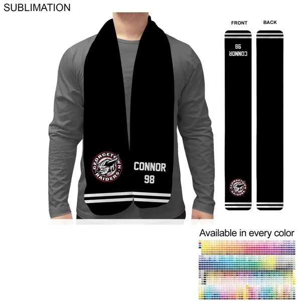 Team Scarf in Ultra Soft and Smooth Microfleece Sarf, 8x60, Sublimated... from ASI 53509 FIEL-Fairdeal Import & Export / FIEL