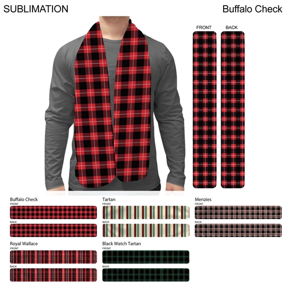 Stock Plaid Design Fashion Scarf, 8x60, Sublimated Edge to Edge 2... from ASI 53509 FIEL-Fairdeal Import & Export / FIEL
