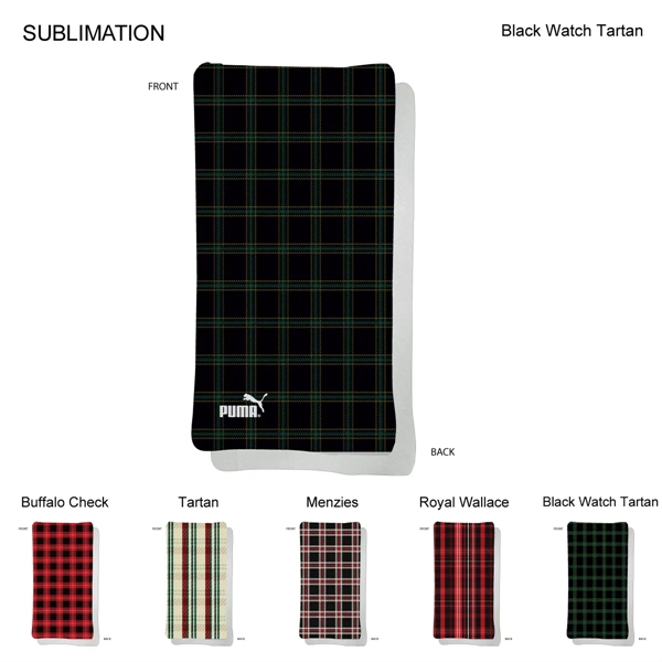 Stock Plaid Design Ultra Soft and Smooth Microfleece blanket, 30"x60", Sublimated... from ASI 53509 FIEL-Fairdeal Import & Export / FIEL