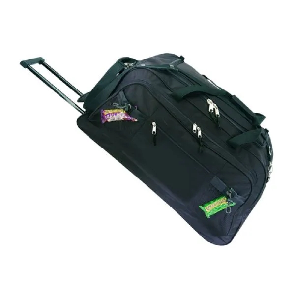 Wheel duffel bag with one zippered front pocket.... from ASI 31517 Admart Products / Admart Line