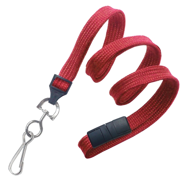 Available Same Day! These blank flat braided polyester lanyards come with... from ASI 79898 Promovision / PROMOVISION