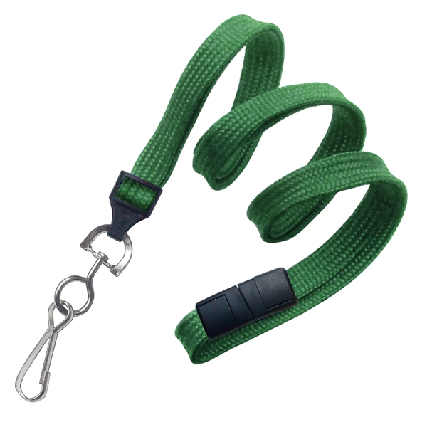Available Same Day! These blank flat braided polyester lanyards come with... from ASI 79898 Promovision / PROMOVISION