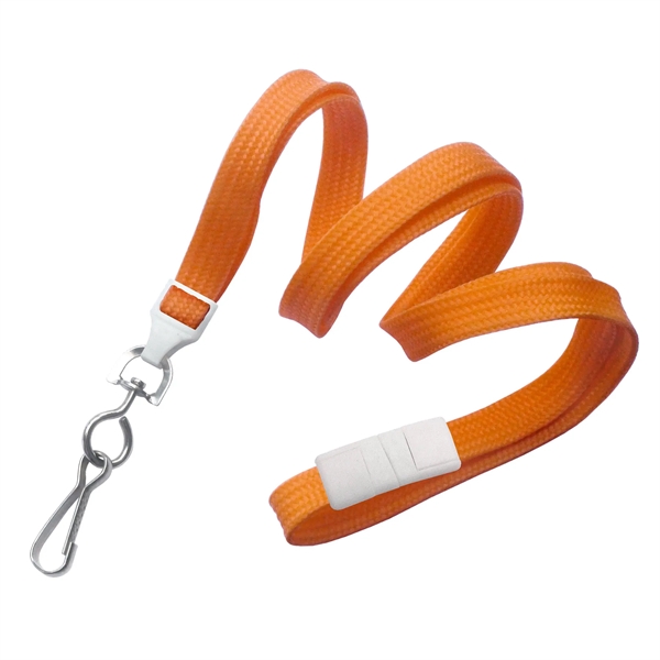 Available Same Day! These blank flat braided polyester lanyards come with... from ASI 79898 Promovision / PROMOVISION