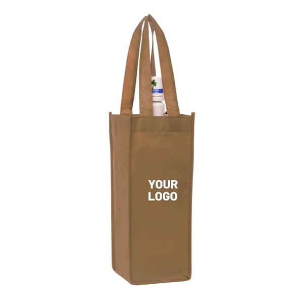 Non-woven one bottle wine bag plus 1 color silkscreen imprint on... from ASI 37218 Athena Promo (tm)