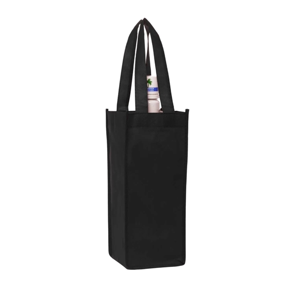 Non-woven one bottle wine bag plus 1 color silkscreen imprint on... from ASI 37218 Athena Promo (tm)