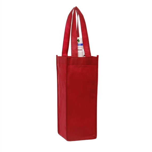 Non-woven one bottle wine bag plus 1 color silkscreen imprint on... from ASI 37218 Athena Promo (tm)