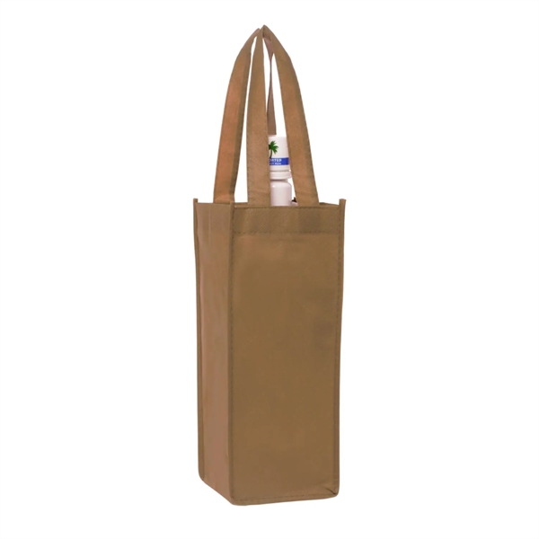 Non-woven one bottle wine bag plus 1 color silkscreen imprint on... from ASI 37218 Athena Promo (tm)