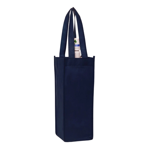 Non-woven one bottle wine bag plus 1 color silkscreen imprint on... from ASI 37218 Athena Promo (tm)