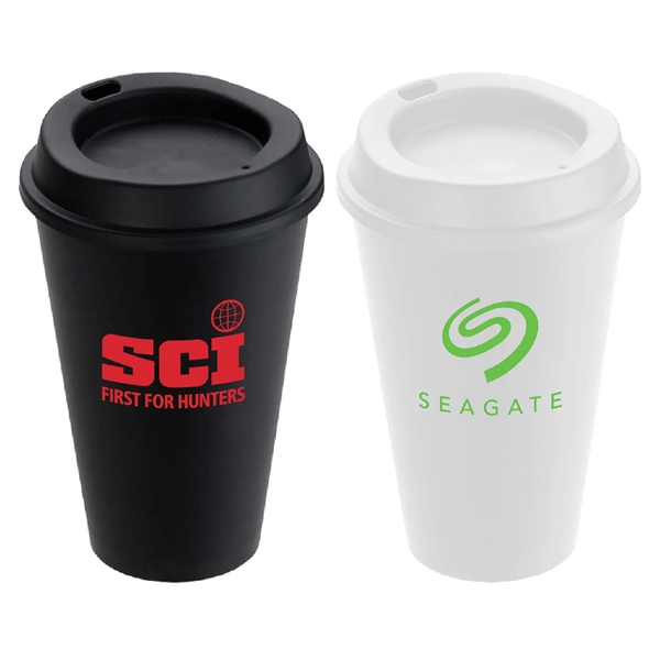 16 oz. Reusable Coffee Cup with Lid.... from ASI 39820 Opusline (Benmex) / Opus Line