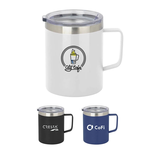 12 oz. double insulated stainless steel coffee mug.... from ASI 63549 Jornik Manufacturing Corp / Jornik