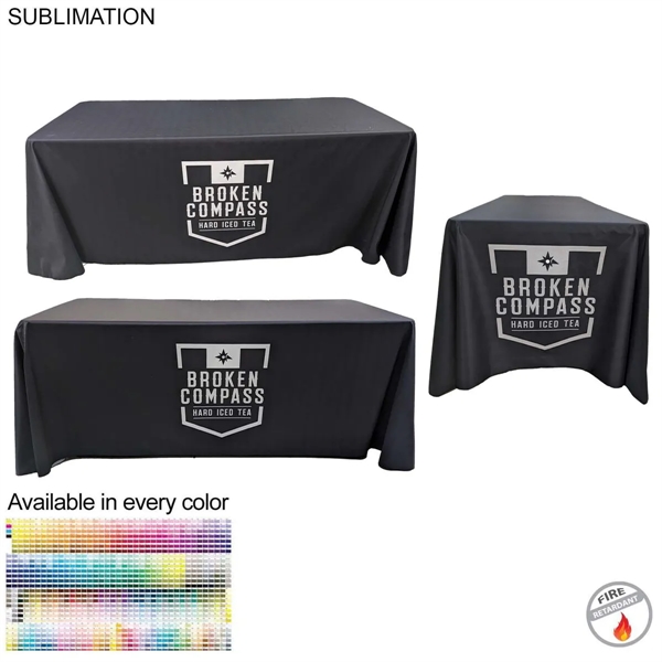 Sublimated PREMIUM Table Cloth for 6' table, Drape style, 4 sided,... from ASI 53509 FIEL-Fairdeal Import & Export / FIEL