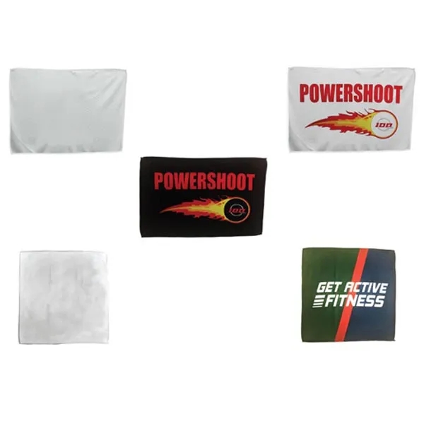 Microfiber Moisture Wicking, Cooling, Sports Suede Towel, 12x18, Sublimated Edge to... from ASI 53509 FIEL-Fairdeal Import & Export / FIEL
