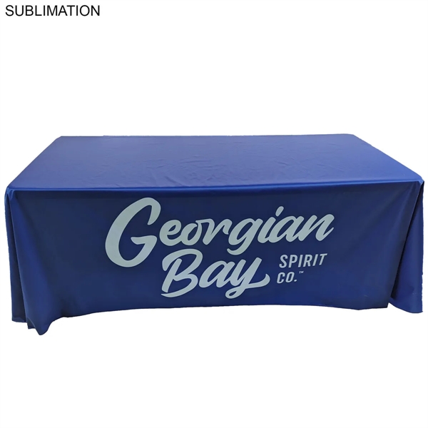 Sublimated PREMIUM Table Cloth for 6' Table, Drape Style, 3 sided,... from ASI 53509 FIEL-Fairdeal Import & Export / FIEL