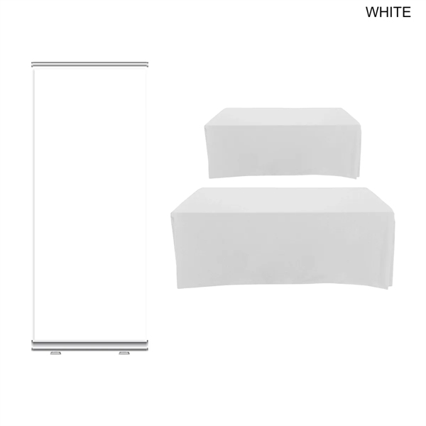 Deluxe Tradeshow Package, Deluxe Retractable Banner + Premium Sublimated tablecloth for... from ASI 53509 FIEL-Fairdeal Import & Export / FIEL