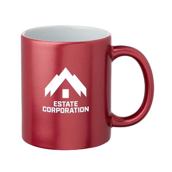 11 oz. Metallic Custom Mugs-crafted with a smooth molded ceramic composite.... from ASI 62088 IDProductsource