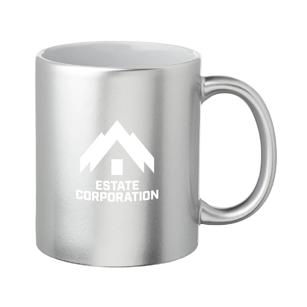 11 oz. Metallic Custom Mugs-crafted with a smooth molded ceramic composite.... from ASI 62088 IDProductsource