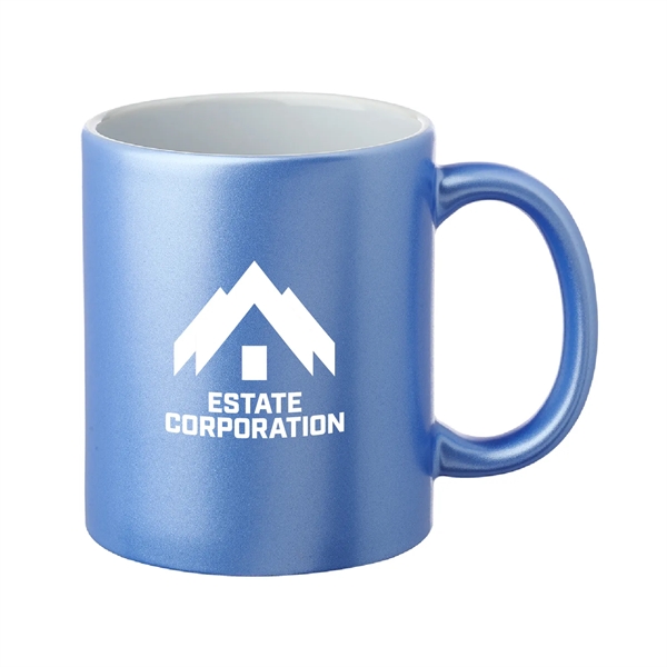 11 oz. Metallic Custom Mugs-crafted with a smooth molded ceramic composite.... from ASI 62088 IDProductsource
