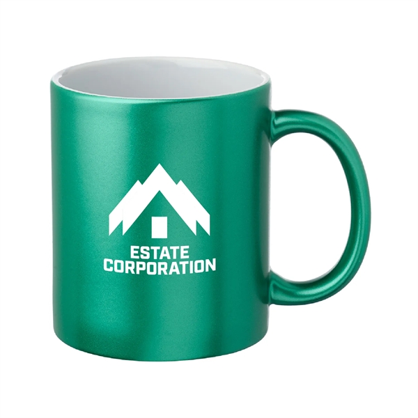 11 oz. Metallic Custom Mugs-crafted with a smooth molded ceramic composite.... from ASI 62088 IDProductsource