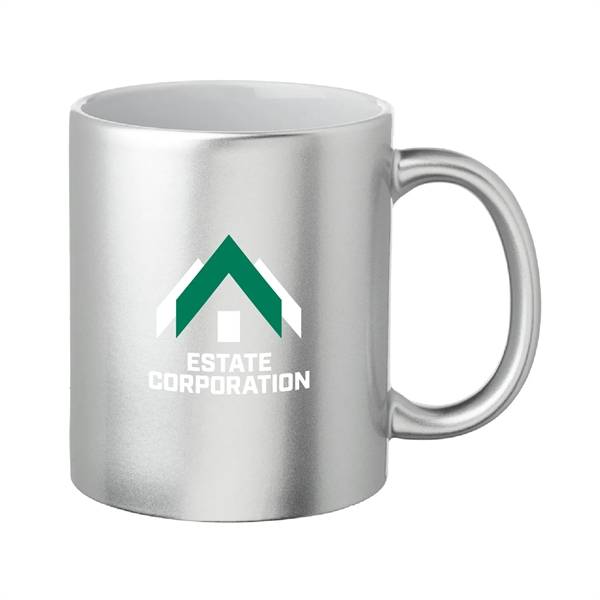 11 oz. Metallic Custom Mugs-crafted with a smooth molded ceramic composite.... from ASI 62088 IDProductsource