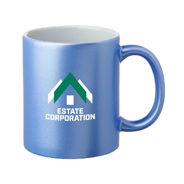 11 oz. Metallic Custom Mugs-crafted with a smooth molded ceramic composite.... from ASI 62088 IDProductsource