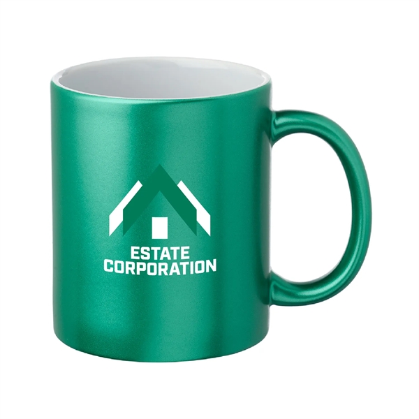 11 oz. Metallic Custom Mugs-crafted with a smooth molded ceramic composite.... from ASI 62088 IDProductsource