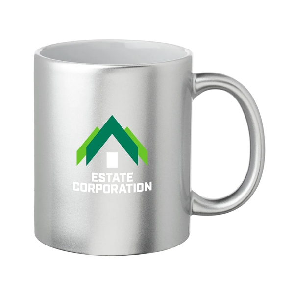 11 oz. Metallic Custom Mugs-crafted with a smooth molded ceramic composite.... from ASI 62088 IDProductsource