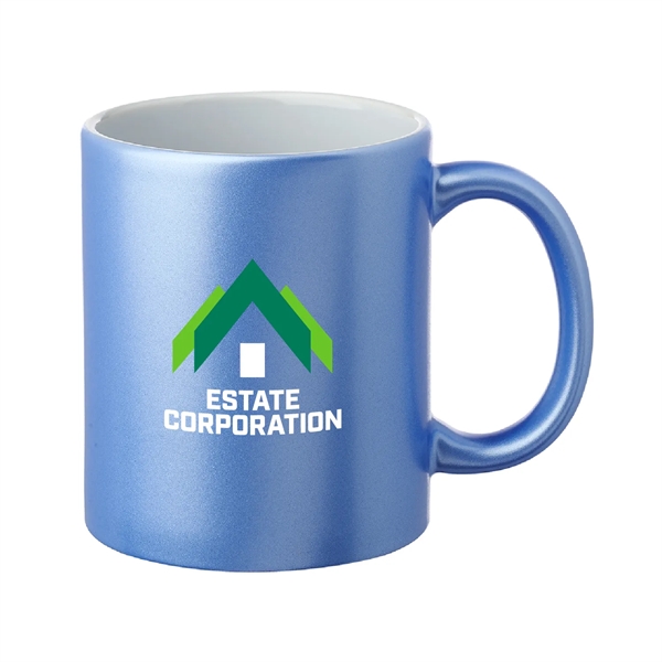 11 oz. Metallic Custom Mugs-crafted with a smooth molded ceramic composite.... from ASI 62088 IDProductsource
