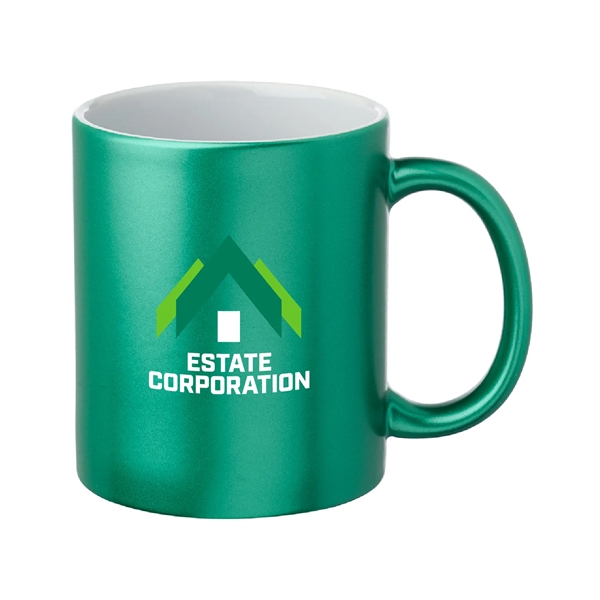 11 oz. Metallic Custom Mugs-crafted with a smooth molded ceramic composite.... from ASI 62088 IDProductsource