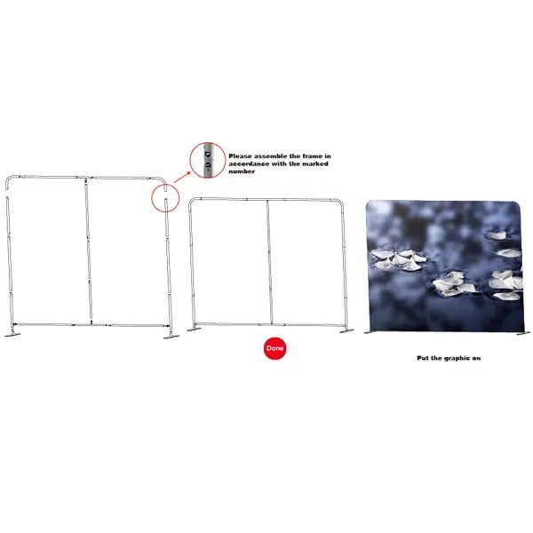 Tradeshow Booth Package Supreme, 10' EuroFit Wall Display and PREMIUM 8'... from ASI 53509 FIEL-Fairdeal Import & Export / FIEL