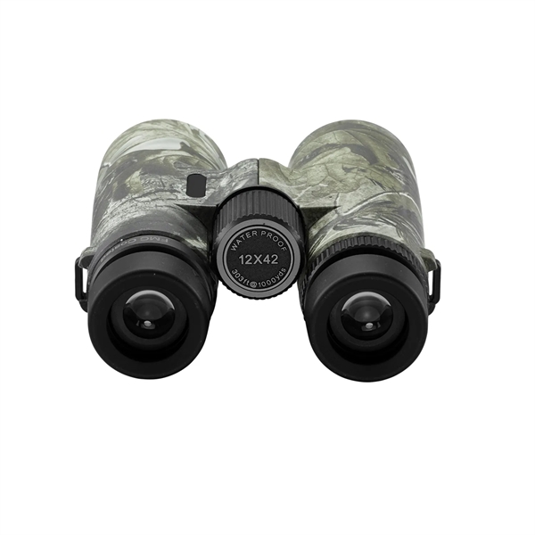 12 x 42 professional class camouflage binocular. Features a high powered... from ASI 46170 Compass Industries Inc