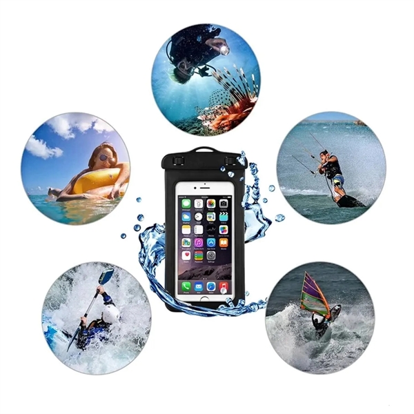 IPX8 Waterproof mobile phone pouch with armband plus 1C1P silkscreen imprint... from ASI 37218 Athena Promo (tm)