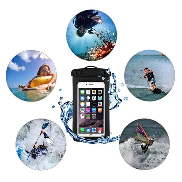 IPX8 Waterproof mobile phone pouch with lanyard plus 1C1P silkscreen imprint... from ASI 37218 Athena Promo (tm)