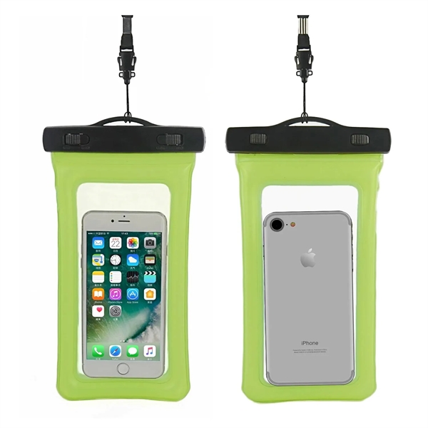 IPX8 Waterproof floating phone pouch with lanyard plus 1C1P silkscreen imprint... from ASI 37218 Athena Promo (tm)