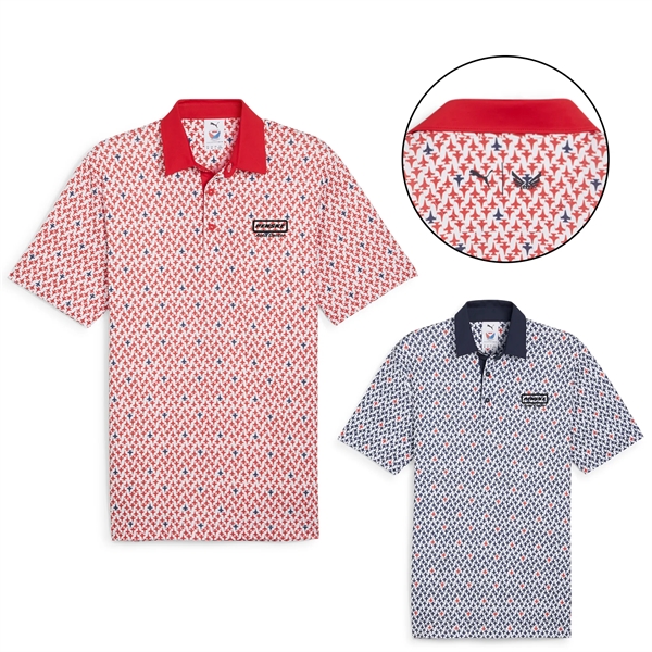 Men's polo with moisture-wicking performance and UPF40+ protection.... from ASI 57653 Gold Bond