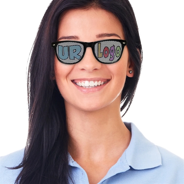 Black billboard sunglasses with full color process customization.... from ASI 42016 Brighter Promotions Inc / Chemical Light™