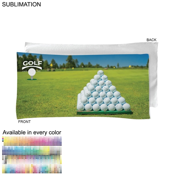 Golf Caddie Towel Extra Large in Microfiber Dri-Lite Terry, 22"x44", Sublimated... from ASI 53509 FIEL-Fairdeal Import & Export / FIEL