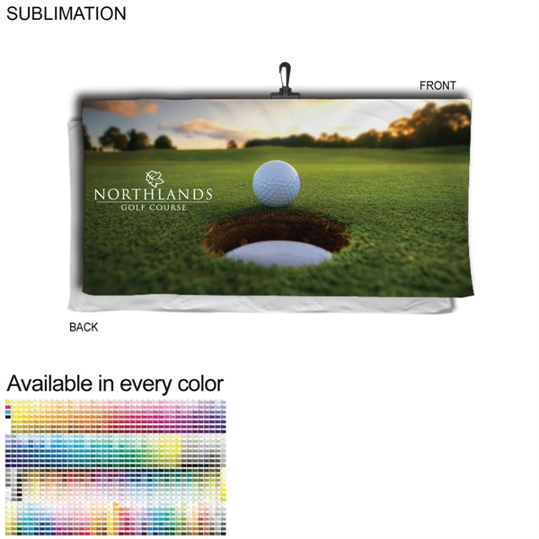Oversized Golf Towel in Microfiber Dri-Lite Terry, 30x60, with Black Swivel... from ASI 53509 FIEL-Fairdeal Import & Export / FIEL