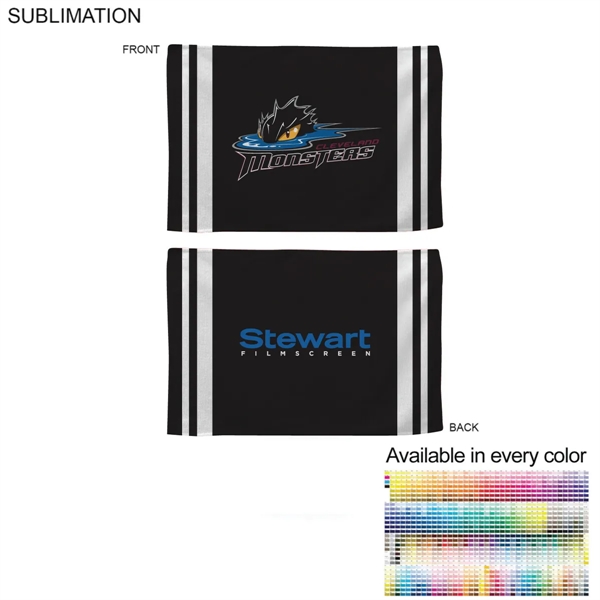 Colored Sublimated Rally, Skate Towels with Jersey stripes, 12x18, Sublimated Edge... from ASI 53509 FIEL-Fairdeal Import & Export / FIEL