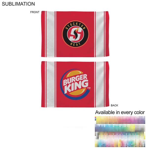 Colored Sublimated Rally, Skate Towels with Jersey stripes, 12x18, Sublimated Edge... from ASI 53509 FIEL-Fairdeal Import & Export / FIEL