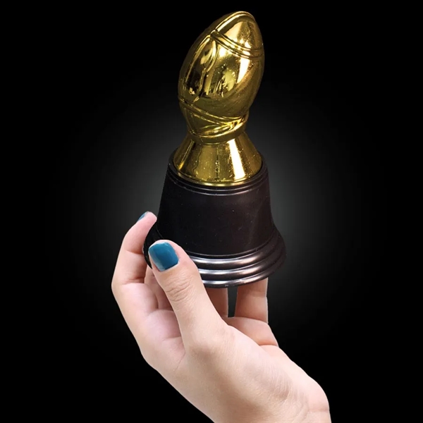 4 3/4" gold plastic football award... from ASI 42016 Brighter Promotions Inc / Chemical Light™