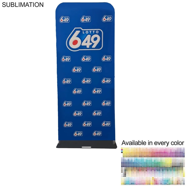 3'W x 90"H EuroFit Banner with Steel Base, Full Color Graphics... from ASI 53509 FIEL-Fairdeal Import & Export / FIEL