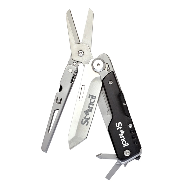A 2 in 1 scissor knife multi-tool. Also has emergency glass... from ASI 46170 Compass Industries Inc
