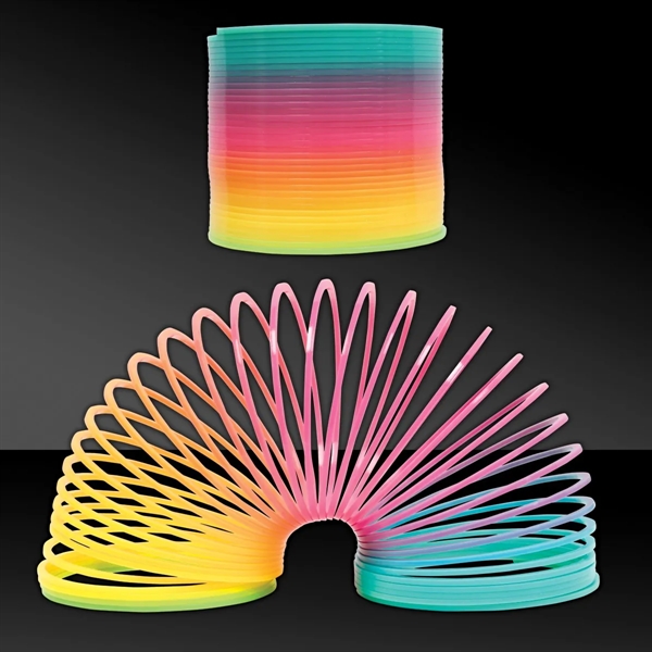 2 3/4" multi-colored circle spring toy.... from ASI 42016 Brighter Promotions Inc