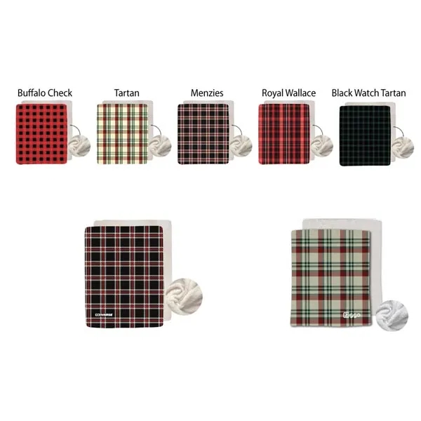 Stock Plaid Design Plush and Cozy Mink flannel Fleece blanket, 60"x80",... from ASI 53509 FIEL-Fairdeal Import & Export / FIEL
