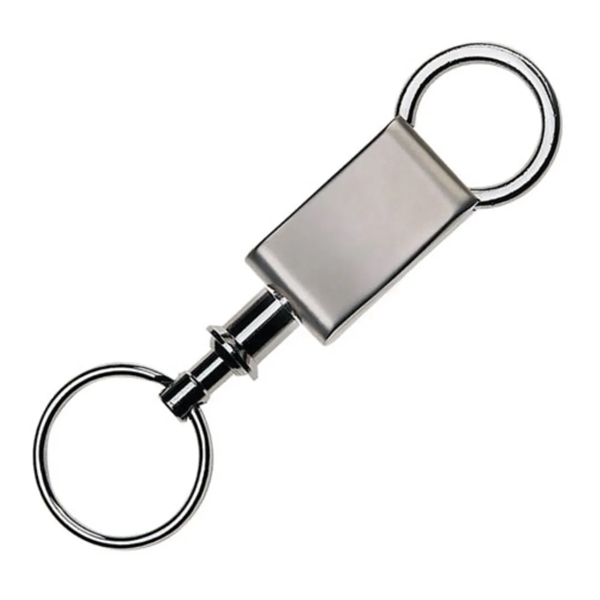 Pull-apart key ring with a satin silver finish.... from ASI 84592 St Regis Group